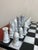 Chess Coffee Table with Wrought Iron and Ceramic Board, Ceramic Game Pieces, 1960s For Sale - Image 12 of 18