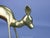 Mid-Century Modern Pair of Vintage Brass Fawn Deer Family Statues For Sale - Image 3 of 7