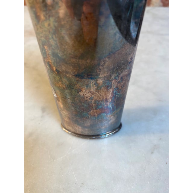 1950s 1950s Italian Silver Flower Holder For Sale - Image 5 of 7