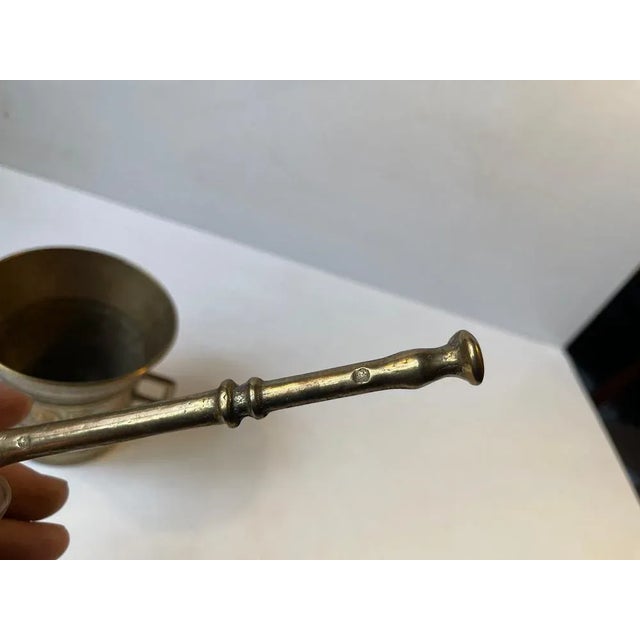Mortar in Bronze with Pestle, Set of 2 For Sale - Image 5 of 7