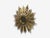 Line Vautrin Style, Sunburst Mirror, Clayed Gilt, Mirror, France, 1960s For Sale - Image 4 of 10