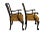 This pair of English mahogany Chippendale arm chairs from circa 1850 is a true antique set that exudes elegance and...