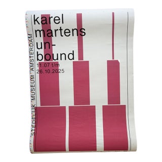 Karel Martens – Unbound (2025),Exhibition Poster, Dutch Design, Printed in Netherlands For Sale