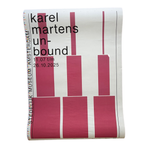 Karel Martens – Unbound (2025),Exhibition Poster, Dutch Design, Printed in Netherlands