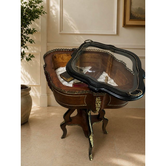 French 19th Century French Napoleon III Jardinière Converted to Bijouterie Display Table For Sale - Image 3 of 6