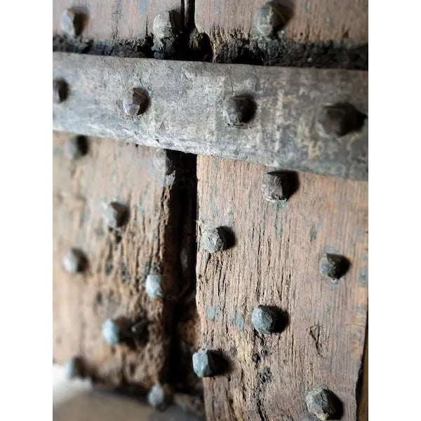 17th Century 17th Century English Studded Taverne Door For Sale - Image 5 of 10