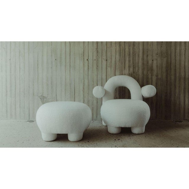 Contemporary Folk Armchair by David Del Valle For Sale - Image 3 of 10