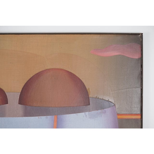 Helmut Rehme, Abstract Composition, 1973, Oil on Canvas For Sale - Image 3 of 16