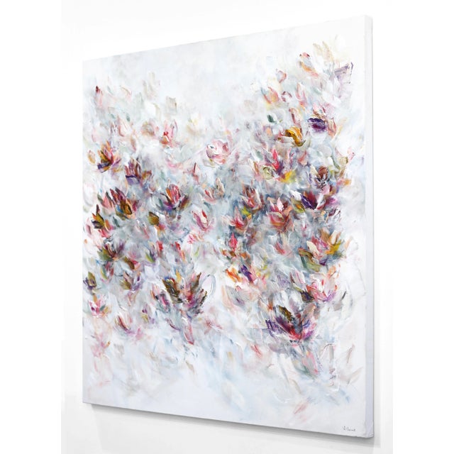 Self-Love Is Luxury - Soft Abstract Floral Landscape Original Artwork by Vè Boisvert For Sale In Los Angeles - Image 6 of 9