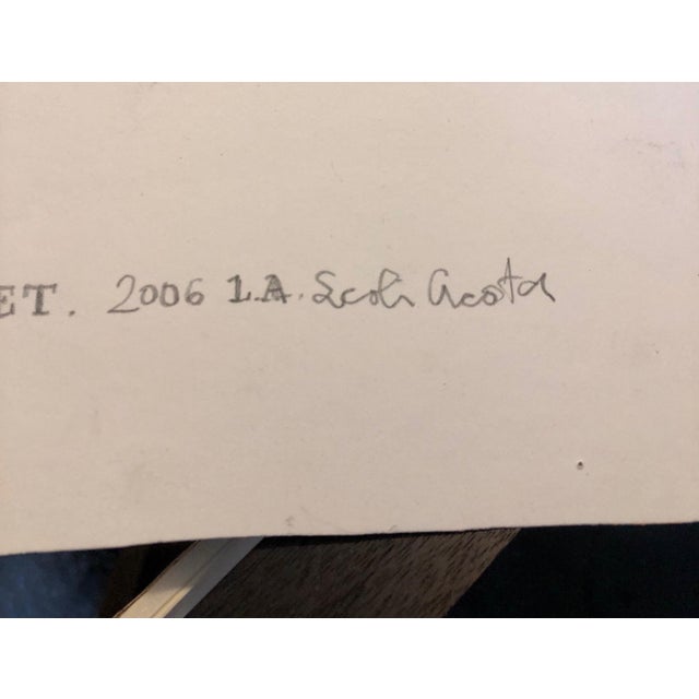 Scoli Acosta, Scoli Acosta Large Contemporary Mixed Media Painting LA Art Red Planet Collage, 2006 For Sale - Image 18 of 18