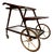 Vintage Wooden Cart with Removable Tray, 1960s For Sale