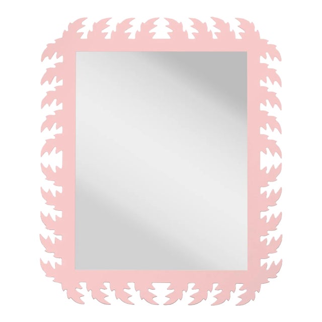 Fleur Home Audubon Rectangle Mirror in Authentic Pink, 24x38 For Sale