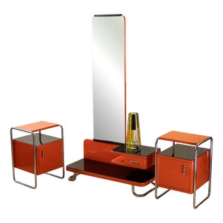 Vintage Entryway Set by Slezák, Czechoslovakia, 1930s, Set of 3 For Sale