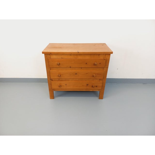 Tan Vintage Pine Chest of Drawers, 1970s For Sale - Image 8 of 11