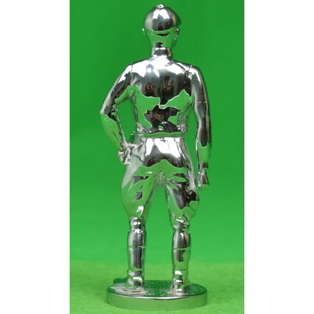 Louis Lejeune Jockey, Standing Chrome Plated Car Mascot For Sale - Image 4 of 6