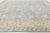 Textile Contemporary Hand-Knotted Oushak-Style Wool Area Rug in Slate Blue and Cream For Sale - Image 7 of 12