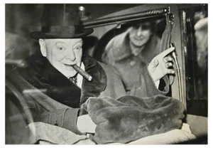 Unknown, Winston Churchill, Vintage Black and White Photograph, 1960s