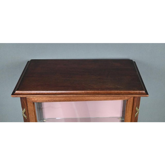 Louis XVI Style Mahogany Display Cabinet, 1930s For Sale - Image 5 of 18