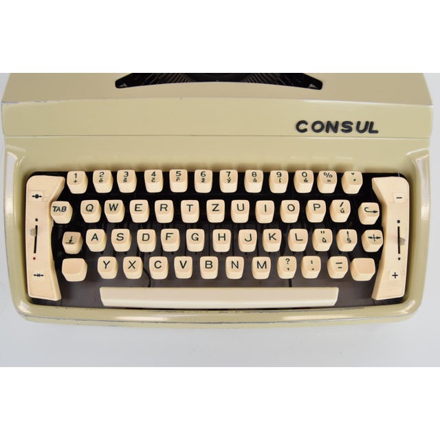 Beige Mid-Century Typewriter from Consul, 1970s For Sale - Image 8 of 15