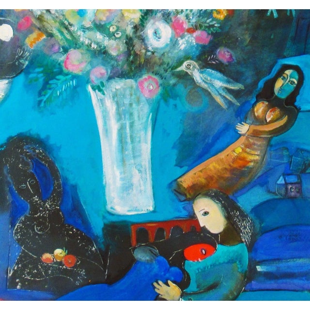Late 20th Century Mary Zarbano Flowers with Personages, c.1970 For Sale - Image 5 of 10