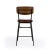 Odessa Square Leather 26.5" Counter Stool, Medium Brown For Sale In Chicago - Image 6 of 8