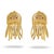Gold Mystic Ruby-Eyed Jellyfish Gold Earrings, A Pair For Sale - Image 8 of 8