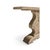 Brown Rustic Pedestal Console Table For Sale - Image 8 of 9