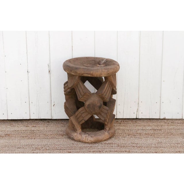 Antique Tall Spider African Stool For Sale - Image 11 of 11