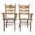 Vintage Procter & Gamble Ladder Back Country French Style Dining Chairs - Pair For Sale
