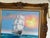 Original Marine Oil Painting Tall Ship on Open Sea Nautical Seascape Gold Frame For Sale In Jacksonville, FL - Image 6 of 11