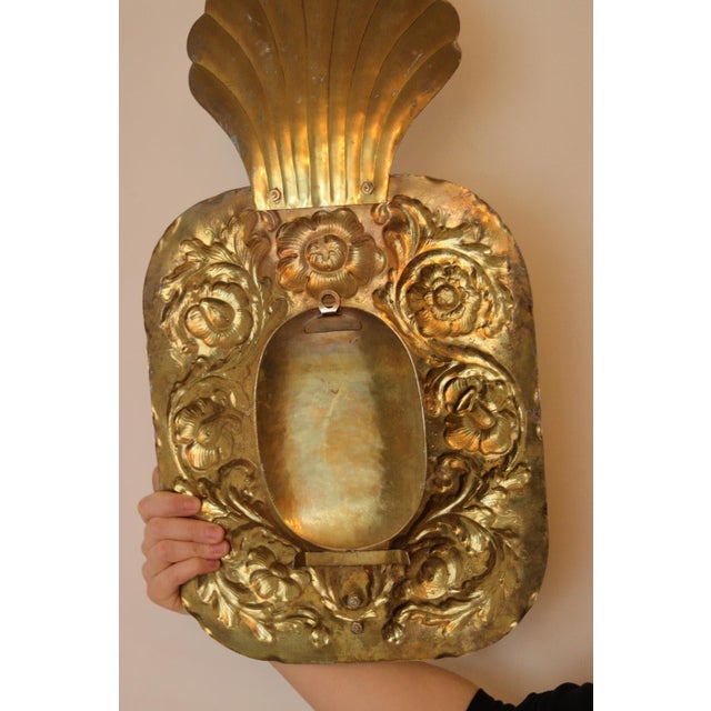 Large Mid-Century Modern Swedish Brass Sconces, Set of 2 For Sale - Image 14 of 18