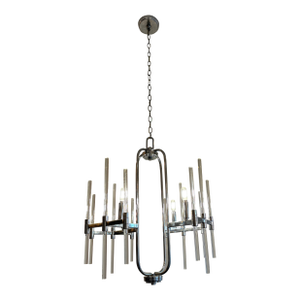 Minka Lavery Chandelier Pendant Lighting 3094-77 Pillar Dining Room Fixture, 4-Light 240 Watts, Chrome