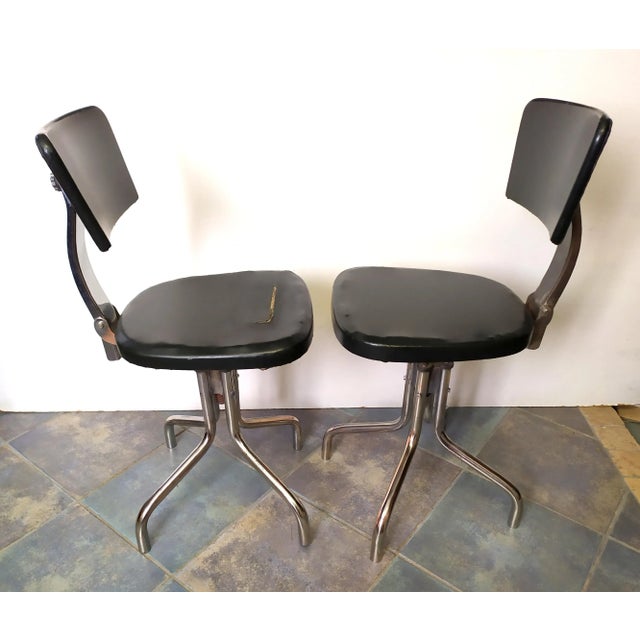 Bauhaus Desk Chairs attributed to Marcel Breuer for Thonet, 1930s, Set of 2 For Sale - Image 4 of 11