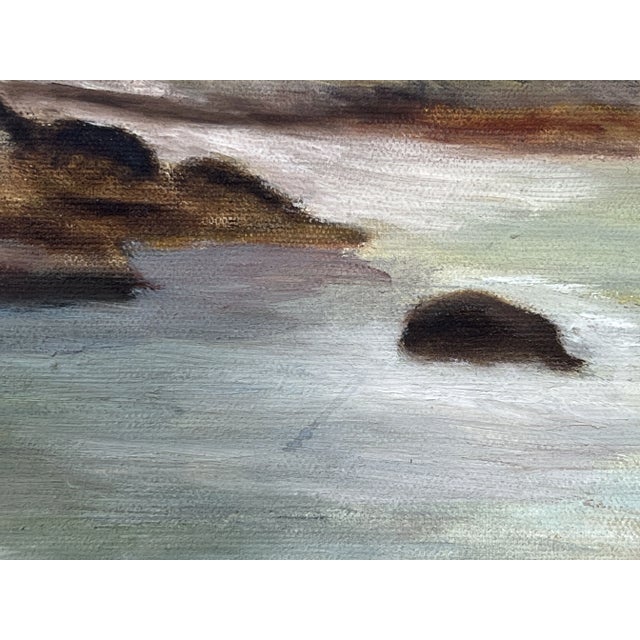 Vintage Oil on Canvas Wooded Landscape Painting Signed j.e. Clark For Sale - Image 4 of 12