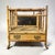 Chinoiserie 19th-C. English Burnt Bamboo & Grasscloth Chinoiserie Magazine Rack or Canterbury For Sale - Image 3 of 8