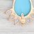 Art Deco New Nina Nguyen Earring Enhancer Charms Imitation Turquoise Moonstone 18k Gold - 2 Pieces For Sale - Image 3 of 4