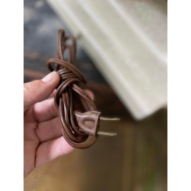 Mid 20th Century MCM Crackle Glaze Asian Bonsai Ceramic Lamp For Sale In Chicago - Image 6 of 10