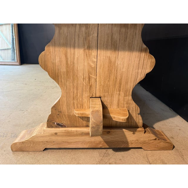 Oak Farmhouse Dining Table, 1920 For Sale - Image 9 of 18