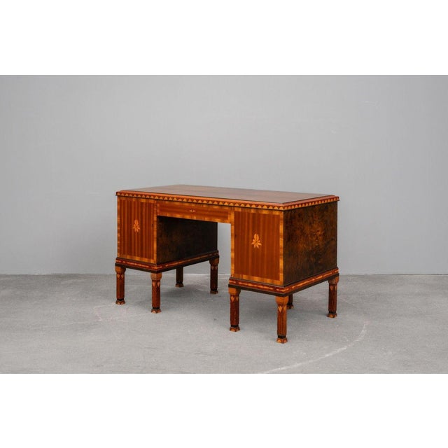 Art Nouveau Desk in Hardwood, Early 20th Century For Sale - Image 9 of 18