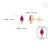 1ct Natural Ruby & Diamond Toi Et Moi Stud Earrings in 14k Yellow Gold- 2 Pieces For Sale - Image 11 of 15