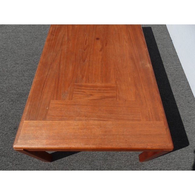 Wood Danish Modern Coffee Table by Vejle Stole Mobelfabrik Made in Denmark For Sale - Image 7 of 13