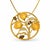 Mid-Century Modern Mid 20th Century 14k Yellow Gold Diamond Topaz Smokey Quartz Leaf Pendant For Sale - Image 3 of 4