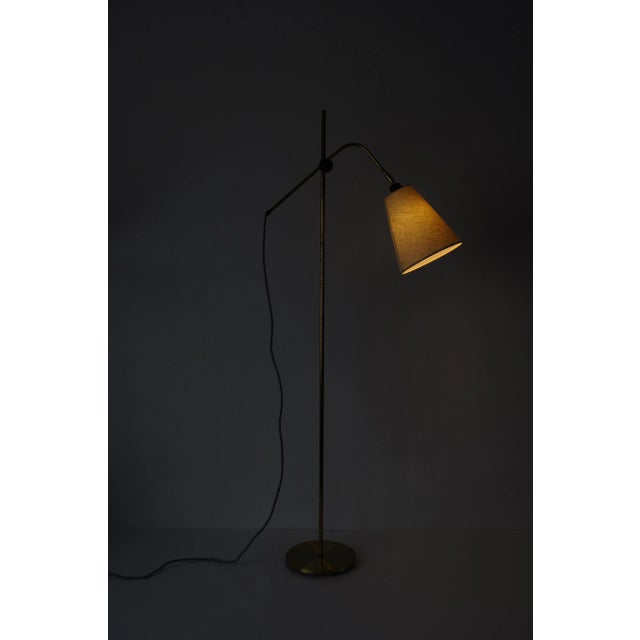 Modern Brass Floor Lamp with Adjustable Arm & Head, 1970s For Sale - Image 15 of 16