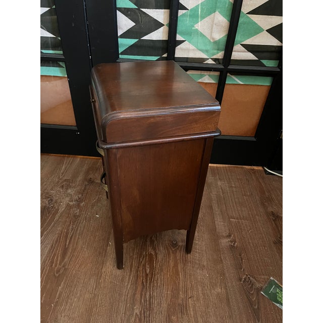 1940s Antique Art Deco Sewing Spool Chest For Sale - Image 5 of 9