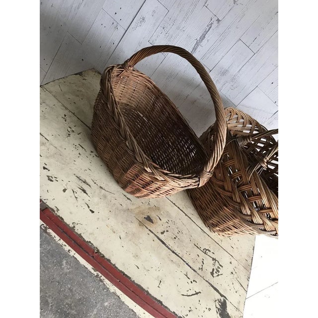 Wicker Baskets, 1960s, Set of 2 For Sale - Image 9 of 12