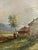 Tessari, Farmhouse in the Countryside, 19th Century, Oil Painting on Panel, Framed For Sale - Image 6 of 7