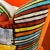 Silk Ikat Stripe Colorblock Pillow For Sale - Image 4 of 10
