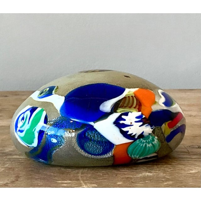Mid-Century Modern Vintage Italian Murano Glass Paperweight For Sale - Image 3 of 8