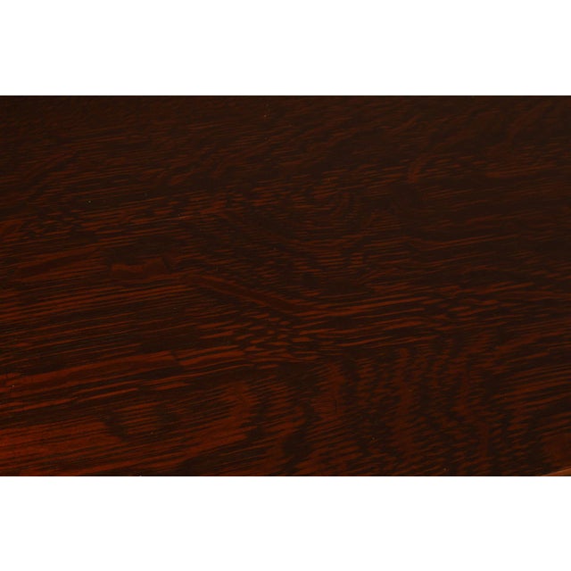 Stickley Mission Collection Oak Open Bookcase Shelf Cabinet For Sale - Image 16 of 18