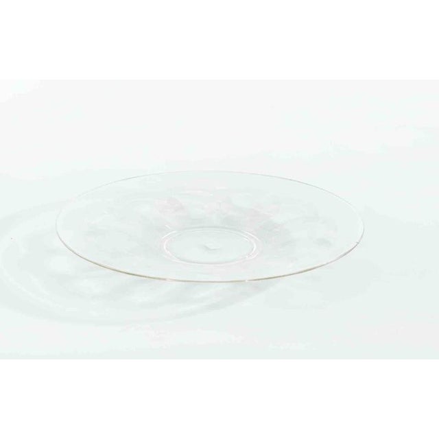 Vintage Art Glass Centerpiece Plate, Italy, Mid-20th Century For Sale - Image 4 of 5